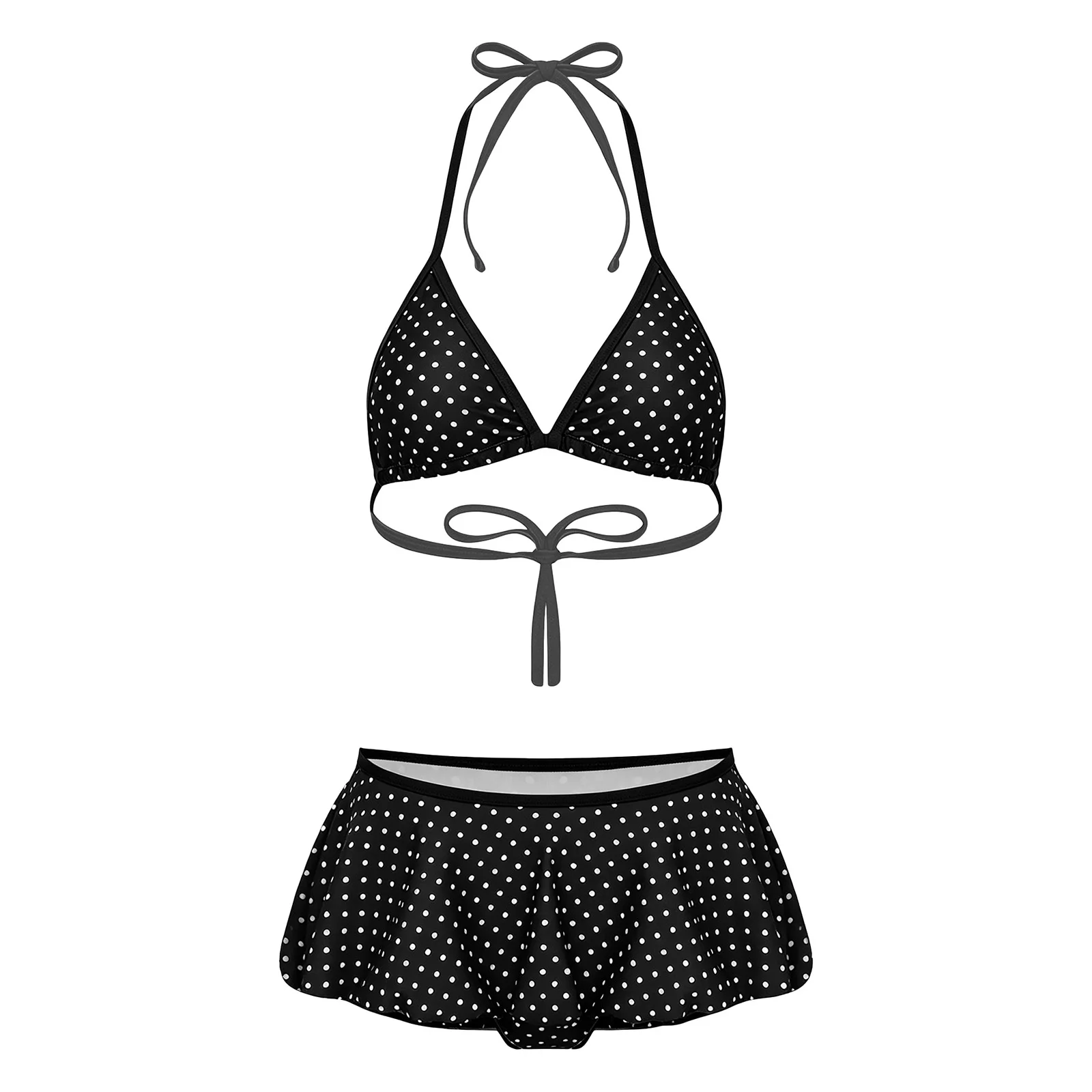 Tempting Womens Bikini Set Printed Tie Up Removable Pad Top with Elastic Waist Skirted Bottom for Swimming Hot Spring Lingerie
Tempting Womens Bikini Set Printed Tie Up Removable Pad Top with Elastic Waist Skirted Bottom for Swimming Hot Spring Lingerie