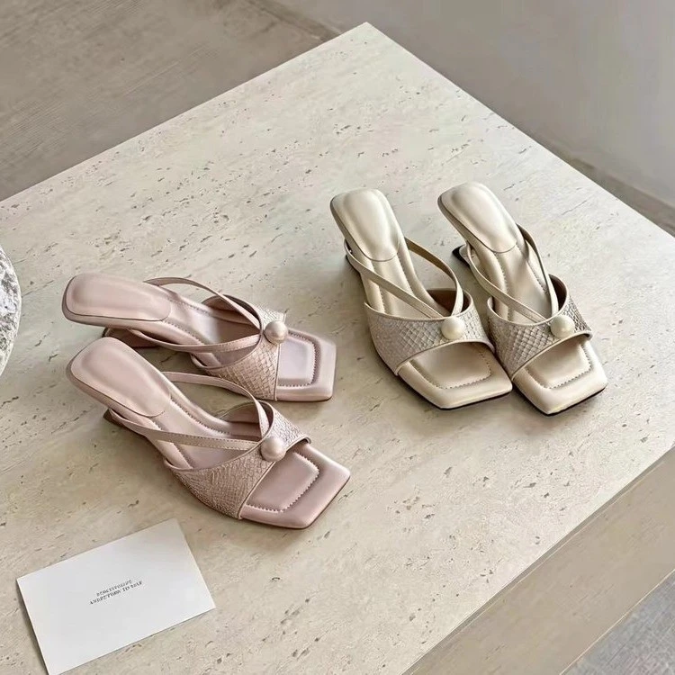 French wedge heel women's 2026 new style pearl open-toe shoes with skirt to wear as outerwear with high heels
French wedge heel women's 2026 new style pearl open-toe shoes with skirt to wear as outerwear with high heels