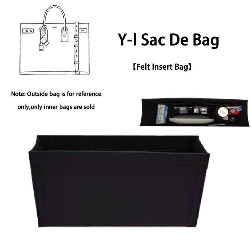 EverToner Soft Organizer Travel Bag Insert Purse Liner For Y-l Sac De Jour Tote Felt Insert Inner Bag Handbag makeup Bag
EverToner Soft Organizer Travel Bag Insert Purse Liner For Y-l Sac De Jour Tote Felt Insert Inner Bag Handbag makeup Bag