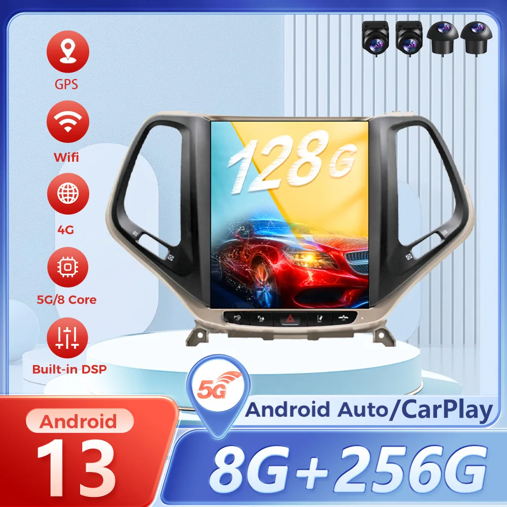 10,4 "для JEEP Cherokee 2014-2019 Carplay Android 13 G6 PX6 GPS-навигация Автомобильный плеер Авто радио Стерео аудио рекордер Головное устройство
10,4 "для JEEP Cherokee 2014-2019 Carplay Android 13 G6 PX6 GPS-навигация Автомобильный плеер Авто радио Стерео аудио рекордер Головное устройство