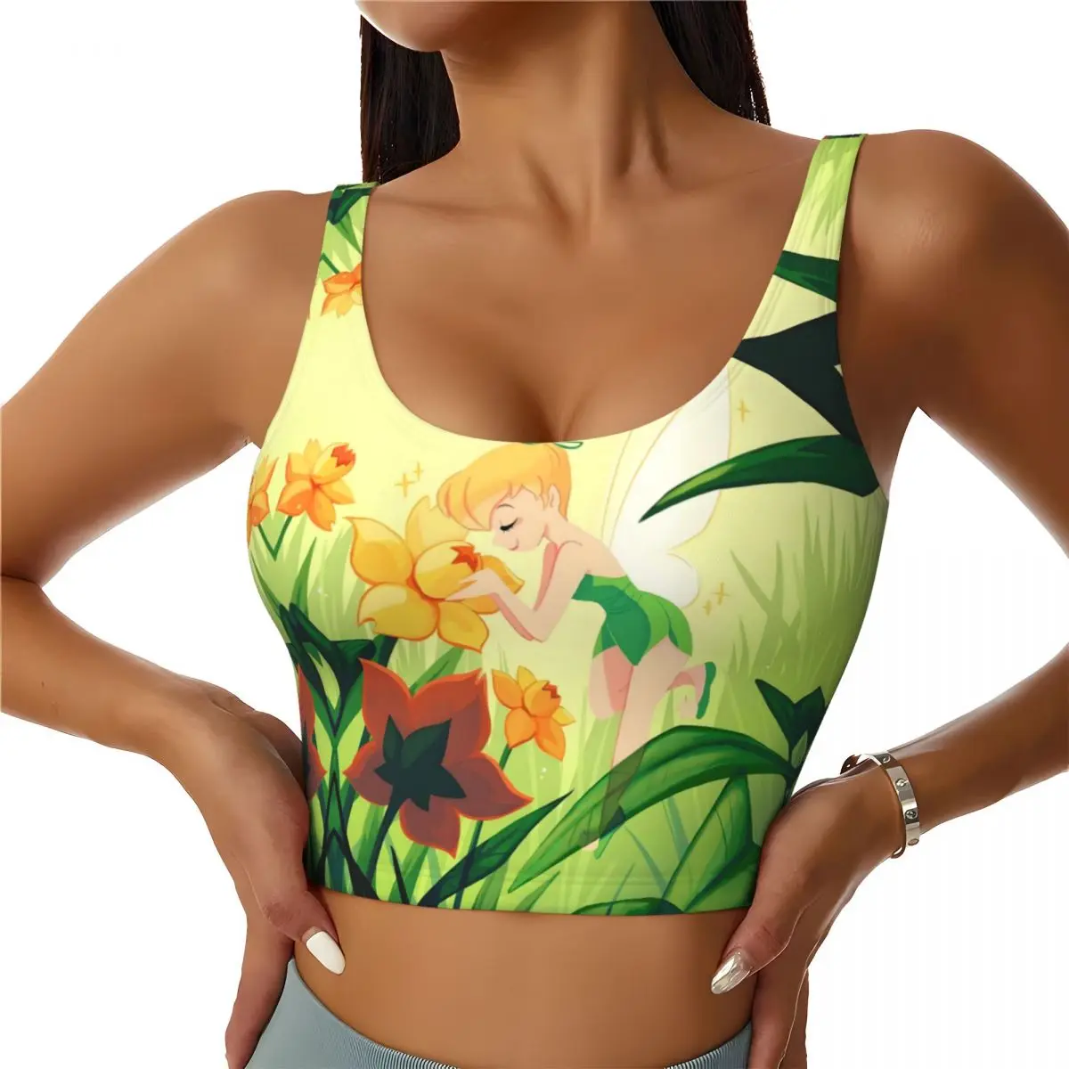 Спортивный топ-бра с принтом Тинкербелл в стиле манга для женщин, для высокоинтенсивных тренировок и йоги
Спортивный топ-бра с принтом Тинкербелл в стиле манга для женщин, для высокоинтенсивных тренировок и йоги