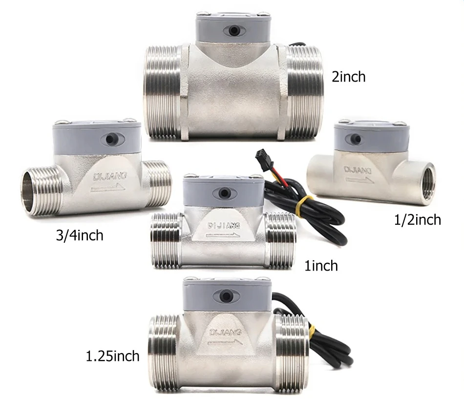 Stainless Steel Flow Sensor High Precision Water Flow Meter Liquid Flow Rate Switch Indicator DN15/DN20/DN25/DN32/DN50 Optional
Stainless Steel Flow Sensor High Precision Water Flow Meter Liquid Flow Rate Switch Indicator DN15/DN20/DN25/DN32/DN50 Optional