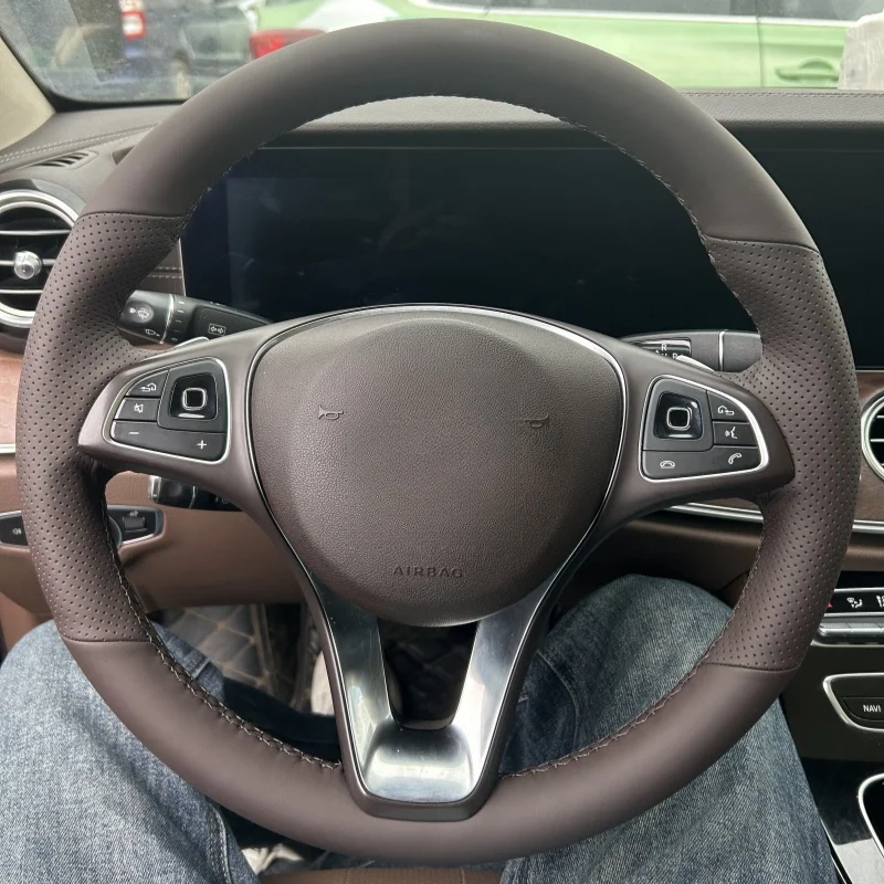 Плетеный чехол на руль автомобиля, ручное шитье, натуральная кожа для Mercedes-Benz S-Class W222 GLC A-Class W177 C-Class W205 E
Плетеный чехол на руль автомобиля, ручное шитье, натуральная кожа для Mercedes-Benz S-Class W222 GLC A-Class W177 C-Class W205 E
