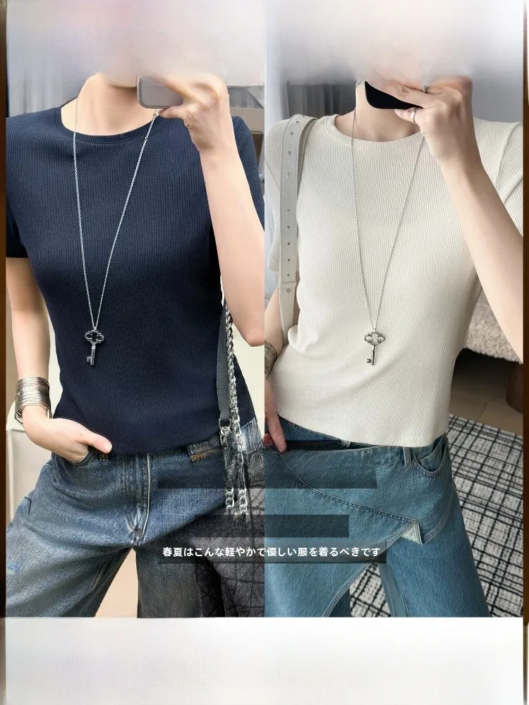 MeiYang Casual Style Short Sleeve T-Shirt White Sketch Mixed Modal Cotton round Neck Shoulder Fit Loose Fit Classic Pattern
MeiYang Casual Style Short Sleeve T-Shirt White Sketch Mixed Modal Cotton round Neck Shoulder Fit Loose Fit Classic Pattern