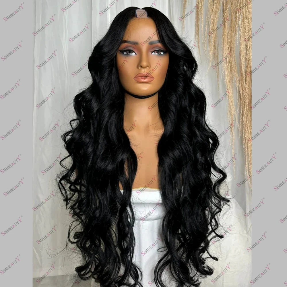 Jet Black Human Hair Wavy Long 30 Inch Brazilian Remy Hair Glueless Non Lace Wigs 1x4 U Part Wigs 250%Density V Part Wig
Jet Black Human Hair Wavy Long 30 Inch Brazilian Remy Hair Glueless Non Lace Wigs 1x4 U Part Wigs 250%Density V Part Wig