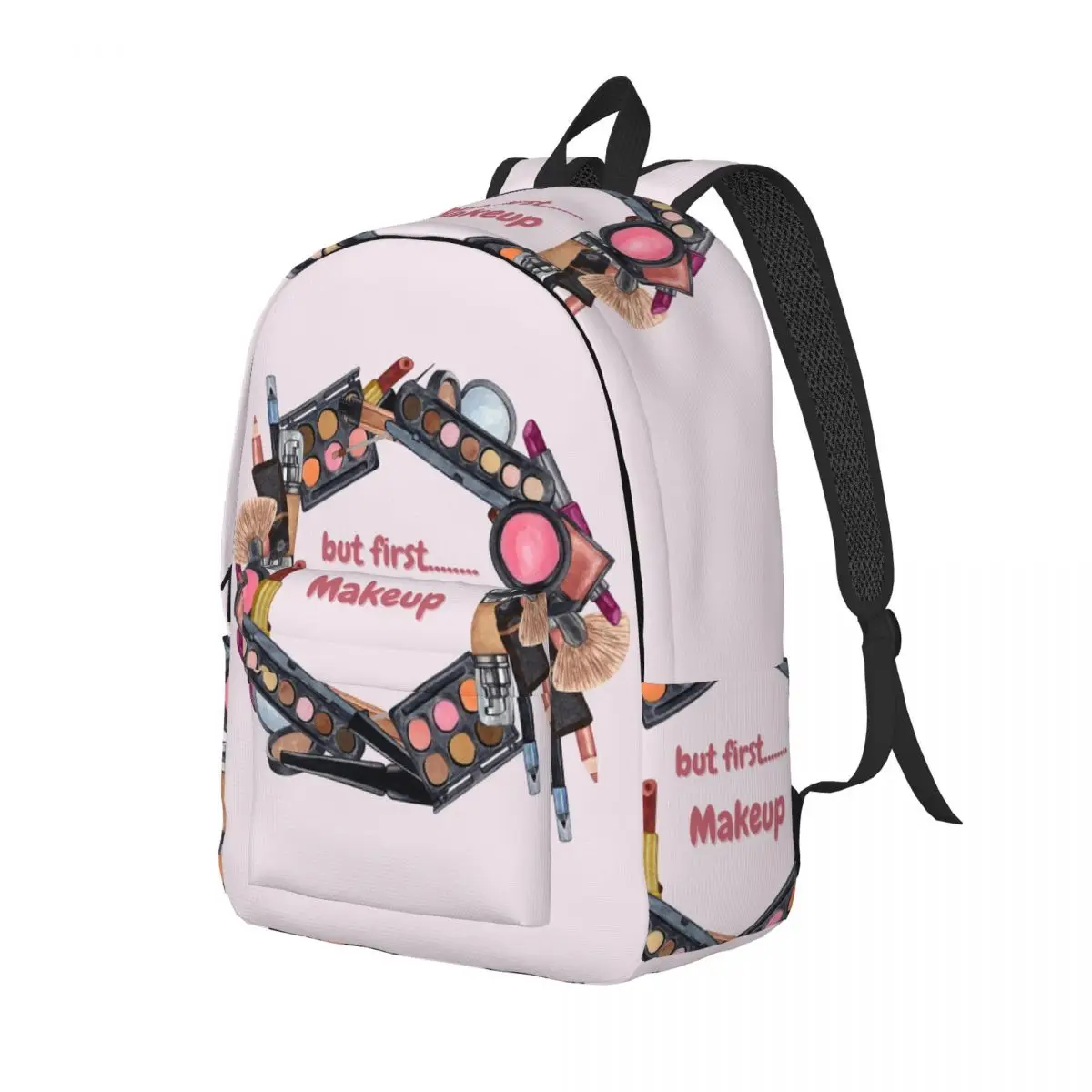 Cosmetics Makeup Tools But First Makeup Print Backpack Daypack Large Capacity Kid BookBag School Bag Shoulder Bags for Men Women
Cosmetics Makeup Tools But First Makeup Print Backpack Daypack Large Capacity Kid BookBag School Bag Shoulder Bags for Men Women