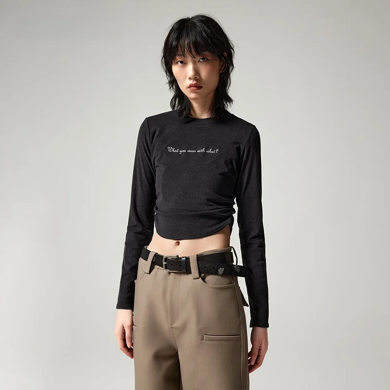 XMOOM Зимняя новинка: женская модная футболка с круглым вырезом, приталенная, укороченная, с длинным рукавом, с принтом, повседневный топ
XMOOM Зимняя новинка: женская модная футболка с круглым вырезом, приталенная, укороченная, с длинным рукавом, с принтом, повседневный топ