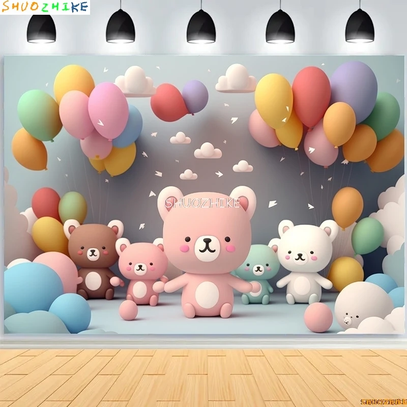 Baby Shower Decoration Birthday Party Photography Backdrops Props Balloons Arch Children Newborn Photo Studio Background BS-08
Baby Shower Decoration Birthday Party Photography Backdrops Props Balloons Arch Children Newborn Photo Studio Background BS-08