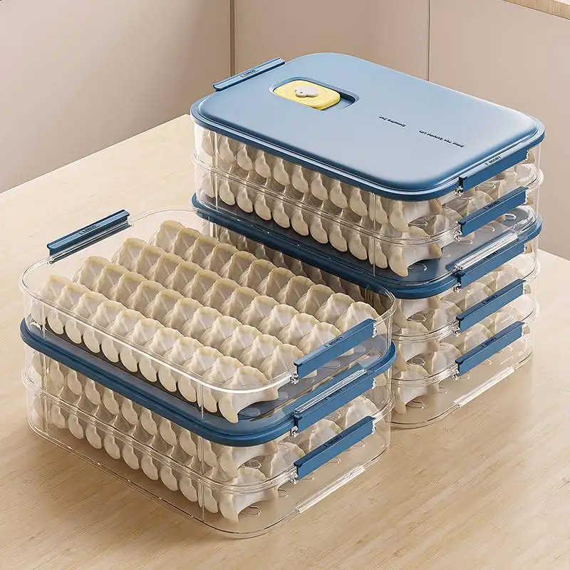 Freezer Grade Dumpling Storage Box Home Use Food Preservation Special Tray Quick Freezing Organizer Chinese Style Plastic Box
Freezer Grade Dumpling Storage Box Home Use Food Preservation Special Tray Quick Freezing Organizer Chinese Style Plastic Box