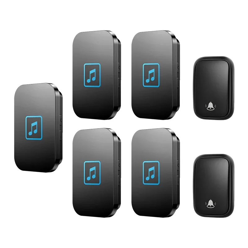 CACAZI Self-powered Wireless Doorbell Waterproof No Battery Required Button Home Calling Bell US EU UK Plug 2 Button 5 Receiver
CACAZI Self-powered Wireless Doorbell Waterproof No Battery Required Button Home Calling Bell US EU UK Plug 2 Button 5 Receiver