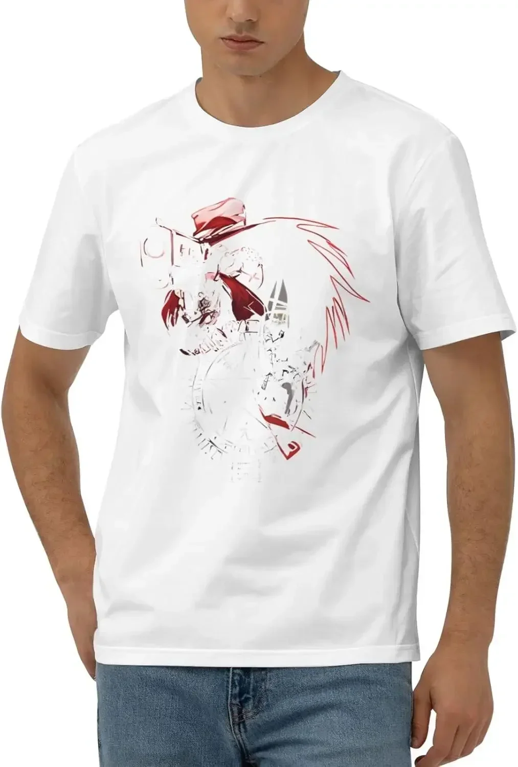 Рубашка Hellsing Мужская дышащая крутая футболка с коротким рукавом с рисунком Персонализированные Мультяшные Топы черные футболки
Рубашка Hellsing Мужская дышащая крутая футболка с коротким рукавом с рисунком Персонализированные Мультяшные Топы черные футболки
