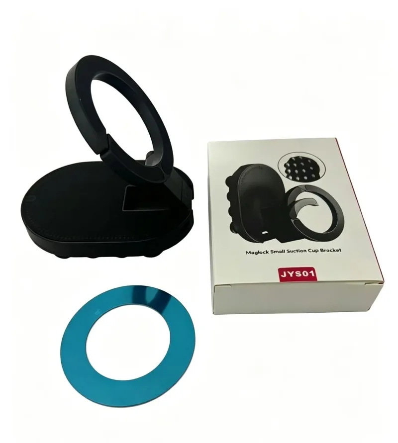 Mounting Clip Silicone Suction Cup Magnetic Phone Holder Can Fold Rotate Three-in-one Multi-functional Device with Both Sides
Mounting Clip Silicone Suction Cup Magnetic Phone Holder Can Fold Rotate Three-in-one Multi-functional Device with Both Sides
