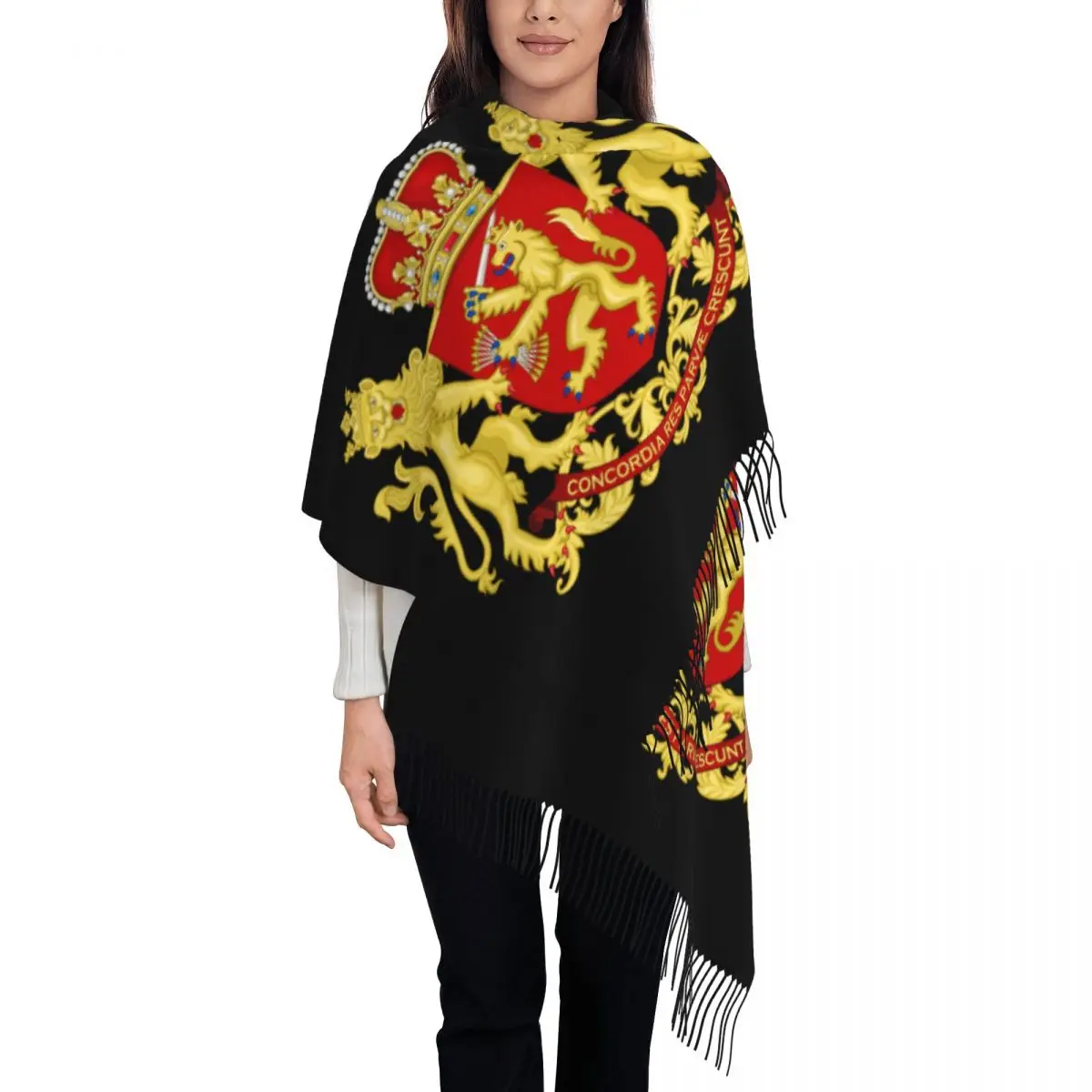 Custom Coat Of Arms Of Netherlands Tassel Scarf Women Winter Warm Shawls Wraps Female Dutch Proud Scarves
Custom Coat Of Arms Of Netherlands Tassel Scarf Women Winter Warm Shawls Wraps Female Dutch Proud Scarves