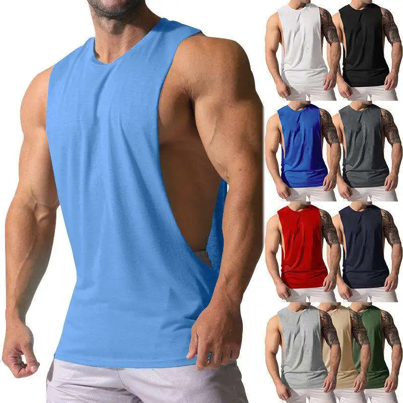New Men's Summer Wide Shoulder Color Sport Side Large Slit Loose Sleeveless Vest Thin Style Casual Fashion Polyester Fiber
New Men's Summer Wide Shoulder Color Sport Side Large Slit Loose Sleeveless Vest Thin Style Casual Fashion Polyester Fiber