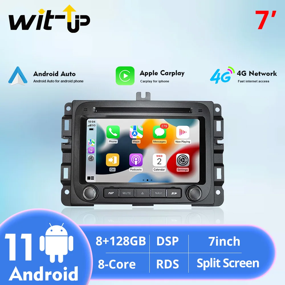 Wit-Up For Dodge RAM 1500 2500 3500 4500 Touchscreen Android 13 Aftermaket GPS Navi CarPlay Android Auto Car Stereo Multimedia
Wit-Up For Dodge RAM 1500 2500 3500 4500 Touchscreen Android 13 Aftermaket GPS Navi CarPlay Android Auto Car Stereo Multimedia