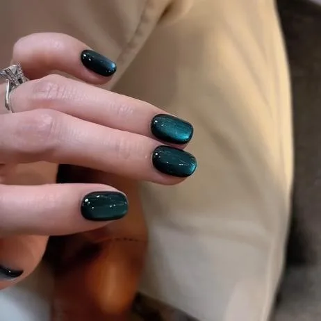 10Pcs Blackish Green press on Nail Tips with Cat Eye Design Shiny Nails Set Patch Artificial Acrylic Short Round Wearable Nails
10Pcs Blackish Green press on Nail Tips with Cat Eye Design Shiny Nails Set Patch Artificial Acrylic Short Round Wearable Nails