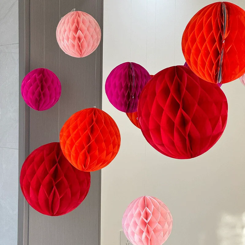 10pcs Chinese Spring Festival Red Honeycomb Ball Decoration 2026 Lunar New Year Decor Home Celebratory Atmosphere Decorations
10pcs Chinese Spring Festival Red Honeycomb Ball Decoration 2026 Lunar New Year Decor Home Celebratory Atmosphere Decorations