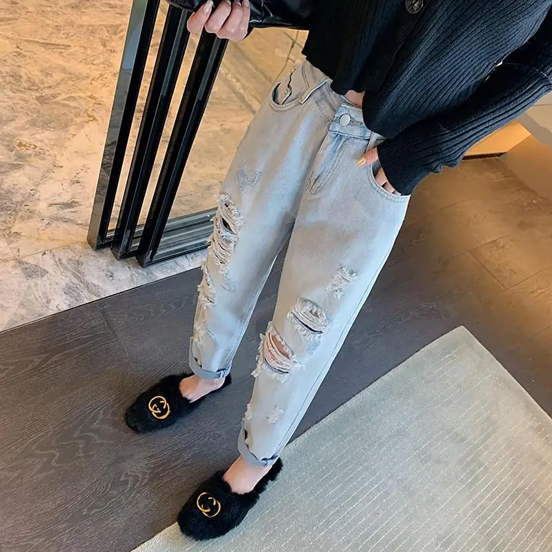 Women's Harem Oversized Jogging Jeans Female High Waisted Korean Streetwear Straight Casual Loose Skinny Stretch Denim Pant G80
Women's Harem Oversized Jogging Jeans Female High Waisted Korean Streetwear Straight Casual Loose Skinny Stretch Denim Pant G80
