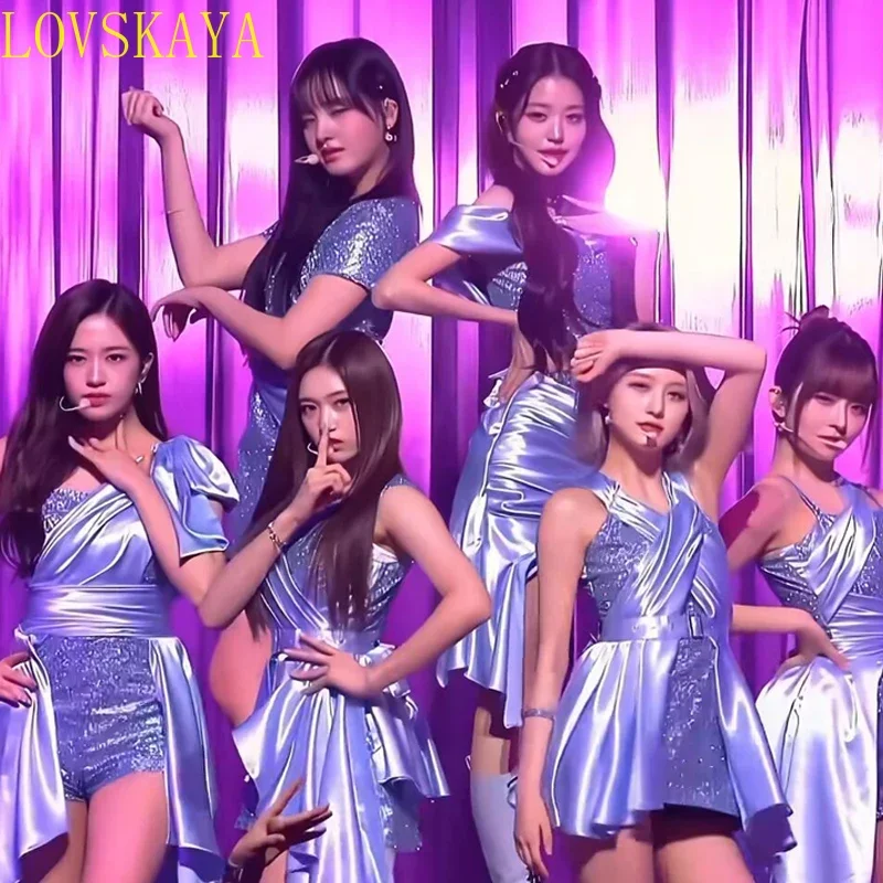 Kpop Girl Group Jazz Dance Costumes Women Dance Outfits Hip hop Stage Performance Costumes Nightclub Female Singer Rave Clothes
Kpop Girl Group Jazz Dance Costumes Women Dance Outfits Hip hop Stage Performance Costumes Nightclub Female Singer Rave Clothes