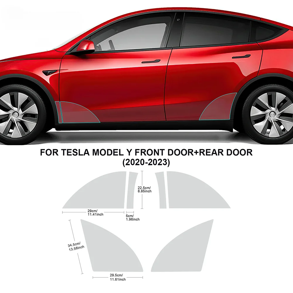 Car Door Triangle Protective Film for Tesla Model Y 2020-2023 PPF TPU Transparent Refit Body Sticker 8.5mil Paint Protection
Car Door Triangle Protective Film for Tesla Model Y 2020-2023 PPF TPU Transparent Refit Body Sticker 8.5mil Paint Protection