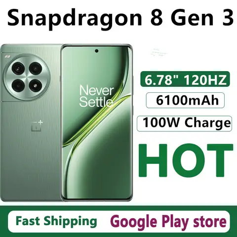 Original Oneplus Ace 3 Pro Mobile Phone Snapdragon 8 Gen 3 Android 14.0 Fingerprint 6.78" OLED 120HZ 100W Charge 6100mAh Battery