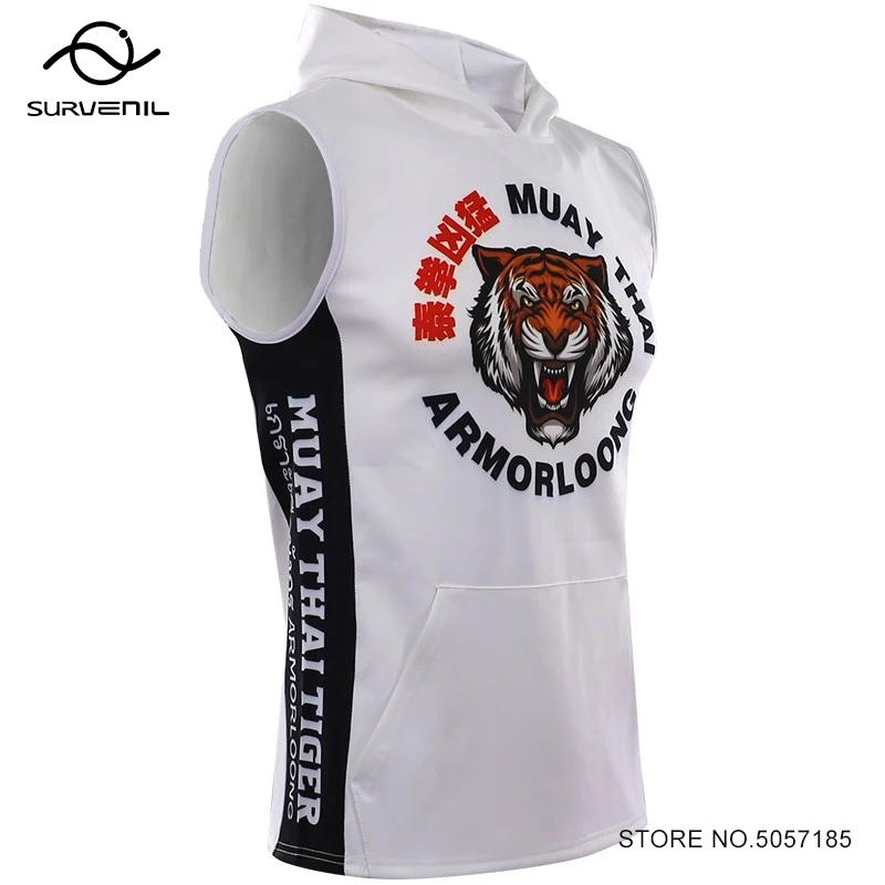 Tiger Muay Thai Shirt Hooded Rashguard Jiujitsu Boxing Hoodies Men Women Teens Martial Arts MMA Fight Kickboxing Jacket Jerseys 
Tiger Muay Thai Shirt Hooded Rashguard Jiujitsu Boxing Hoodies Men Women Teens Martial Arts MMA Fight Kickboxing Jacket Jerseys