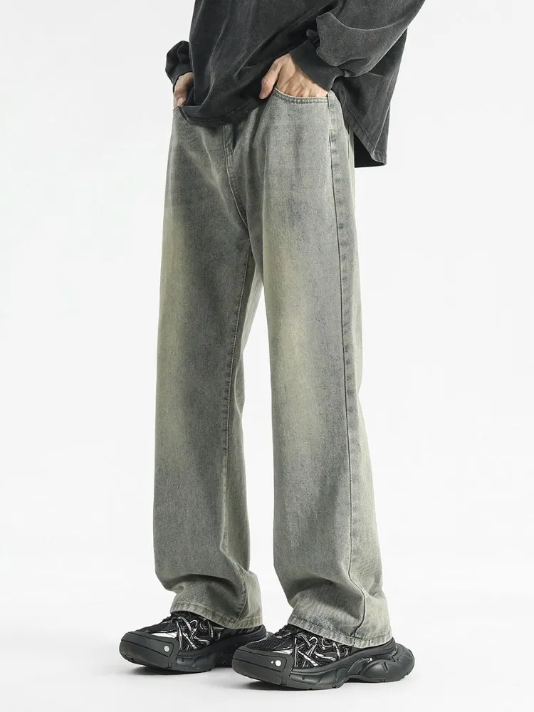 American Sle Vintage Men's Jeans Loose Straight Leg Wide Leg Pants High End Drapey Micro Flared Long Trousers Autumn New Ar...
American Sle Vintage Men's Jeans Loose Straight Leg Wide Leg Pants High End Drapey Micro Flared Long Trousers Autumn New Ar...