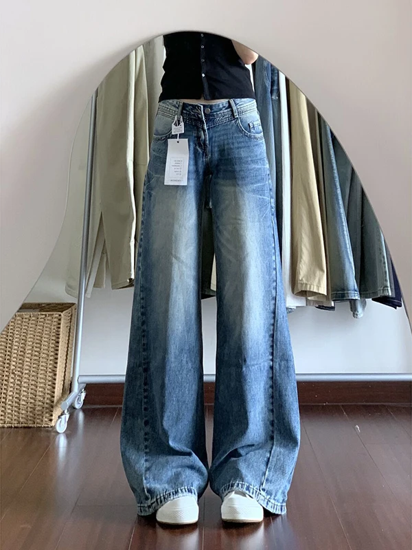 Американские ретро-джинсы-клеш женские, свободные, с широкими штанинами, несвязанные с леггинсами, осенние, новые, с низкой посадкой, винтажные, для девушек
Американские ретро-джинсы-клеш женские, свободные, с широкими штанинами, несвязанные с леггинсами, осенние, новые, с низкой посадкой, винтажные, для девушек