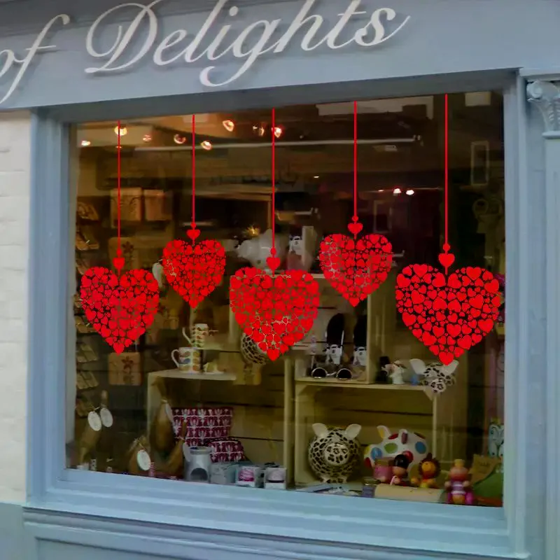 1pcs Valentine's Day Atmosphere Decorative Stickers,Heart-shaped Stickers For Glass Windows And Display Windows, Window Stickers
1pcs Valentine's Day Atmosphere Decorative Stickers,Heart-shaped Stickers For Glass Windows And Display Windows, Window Stickers