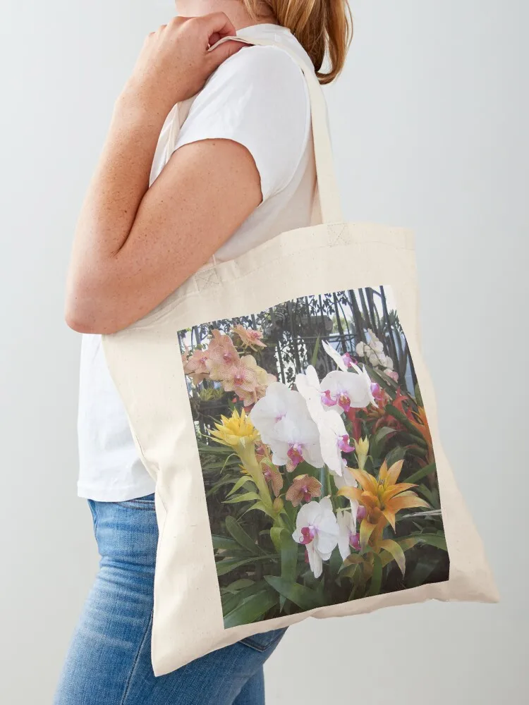 Colorful Orchids in Front of Wrought Iron Gate Tote Bag shopper bag women hand bags tote bags cloth bags
Colorful Orchids in Front of Wrought Iron Gate Tote Bag shopper bag women hand bags tote bags cloth bags