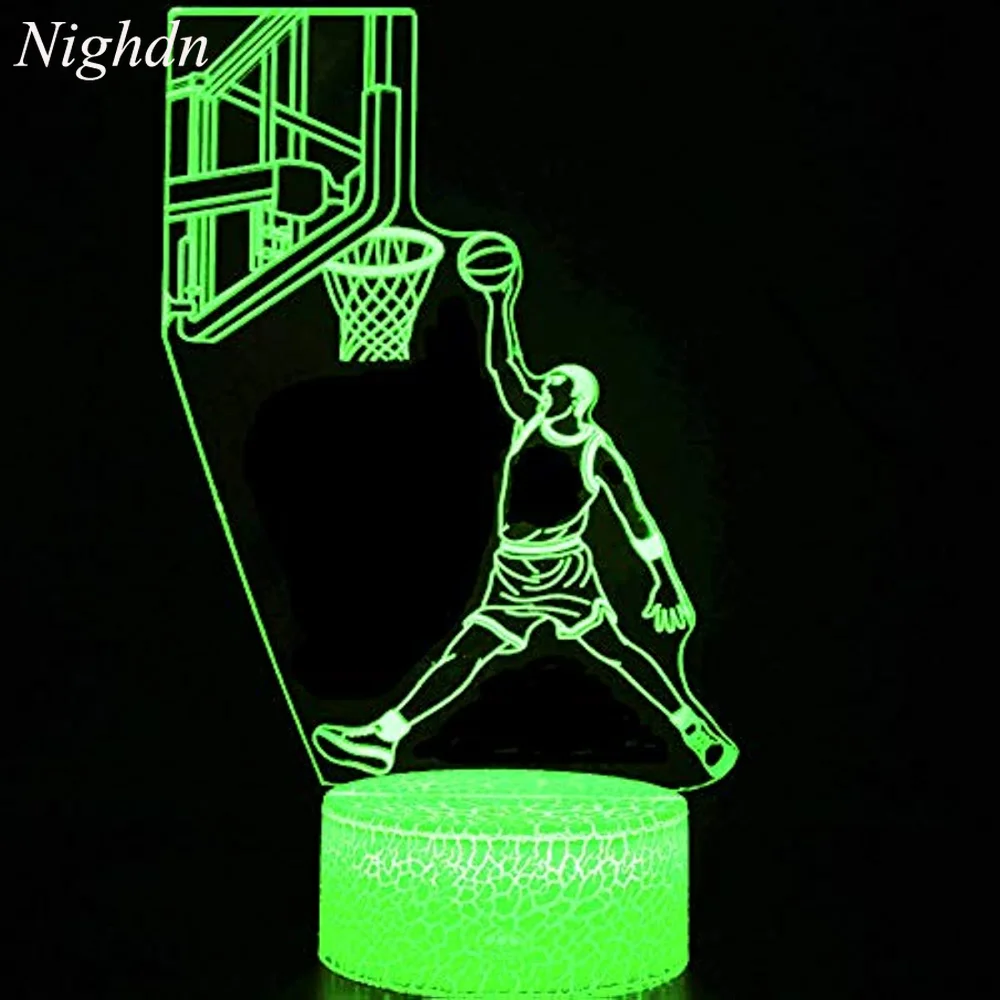 3D Basketball Night Light for Boys LED Optical Illusion Lamp with USB 7 Color Touch Nightlight Gift for Kids Bedroom Decoration
3D Basketball Night Light for Boys LED Optical Illusion Lamp with USB 7 Color Touch Nightlight Gift for Kids Bedroom Decoration