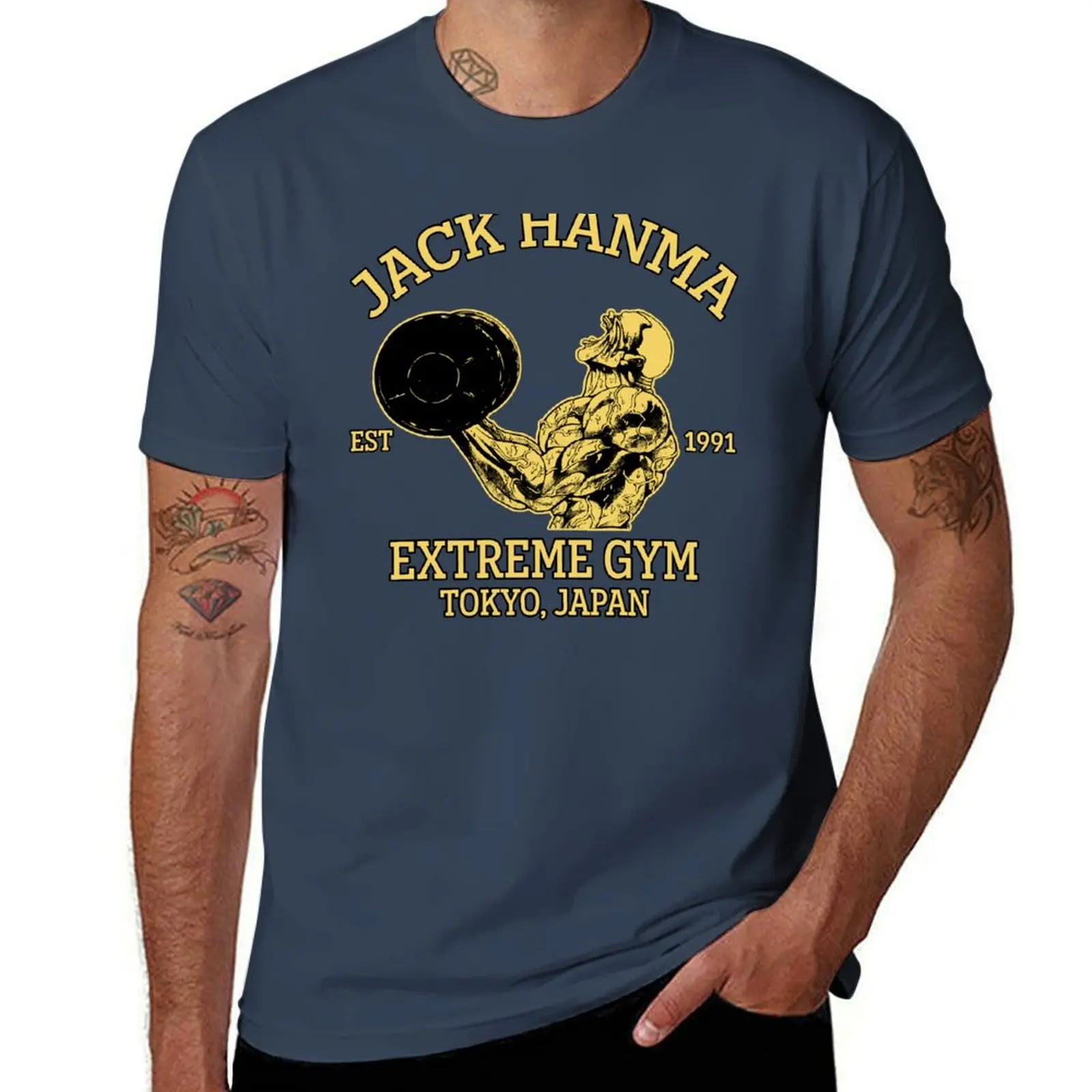 Jack Hanma Gym T-Shirt essential t shirt t shirts with prints cotton t shirt pack T-Shirt 
Jack Hanma Gym T-Shirt essential t shirt t shirts with prints cotton t shirt pack T-Shirt