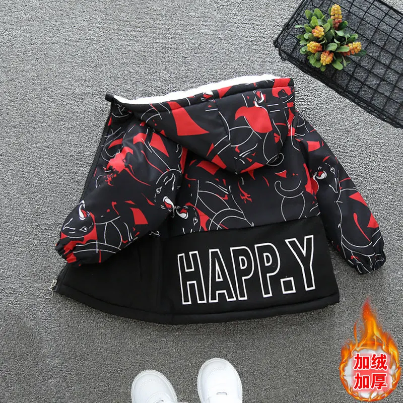 Boys add cashmere thickening autumn and winter new winter cotton-padded clothes for children
Boys add cashmere thickening autumn and winter new winter cotton-padded clothes for children