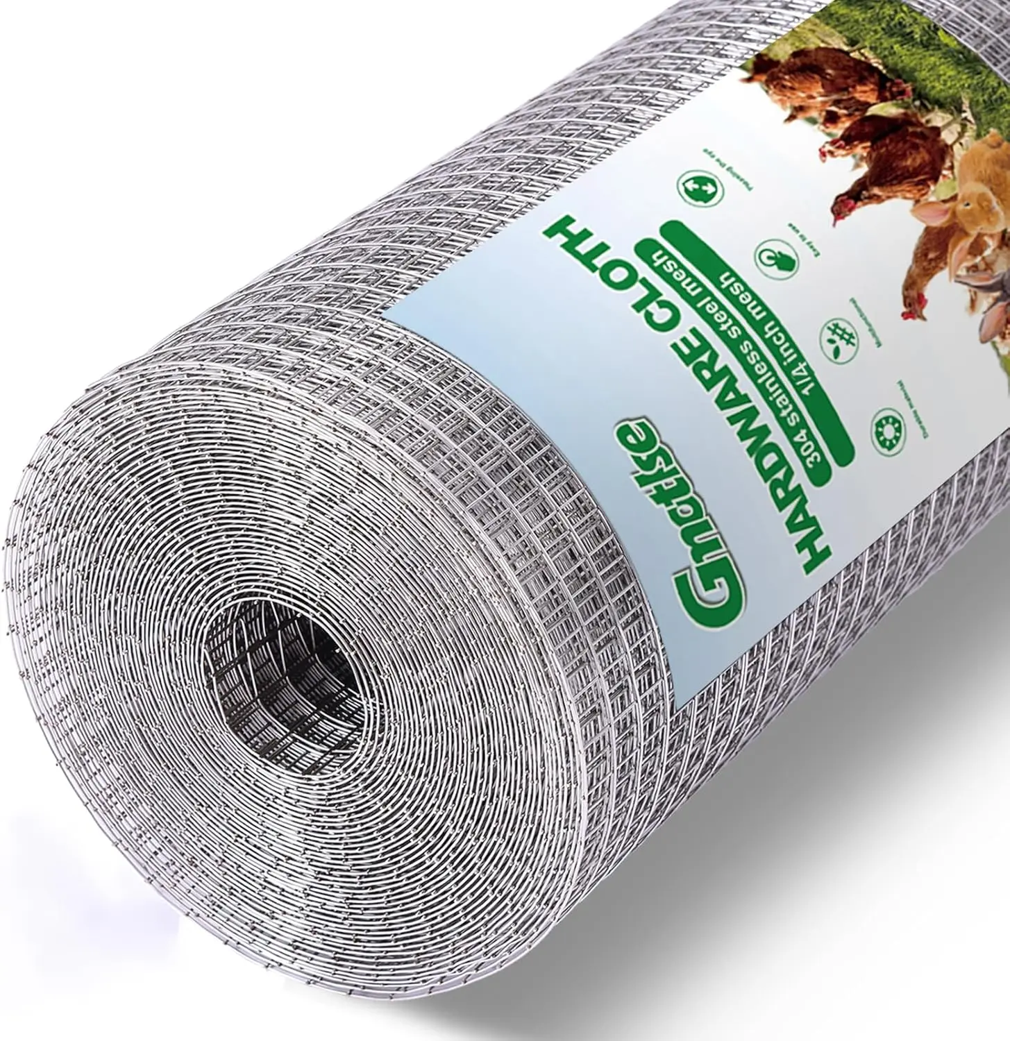 1/4 Inch 23 Gauge 304 Stainless Steel Mesh Roll, 24in x 49ft, Welded Wire Fencing for Garden, Chicken Coop, Rodent Barrier
1/4 Inch 23 Gauge 304 Stainless Steel Mesh Roll, 24in x 49ft, Welded Wire Fencing for Garden, Chicken Coop, Rodent Barrier