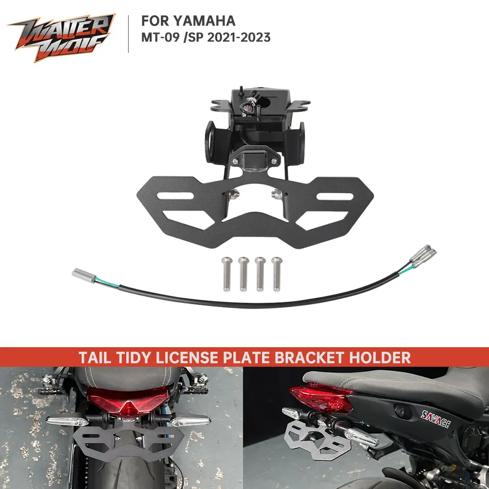 Motorcycle Registration License Plate Bracket For YAMAHA MT-09 MT09 MT 09 SP 2021-2023 Tail Tidy Fender Eliminator LED Light
Motorcycle Registration License Plate Bracket For YAMAHA MT-09 MT09 MT 09 SP 2021-2023 Tail Tidy Fender Eliminator LED Light