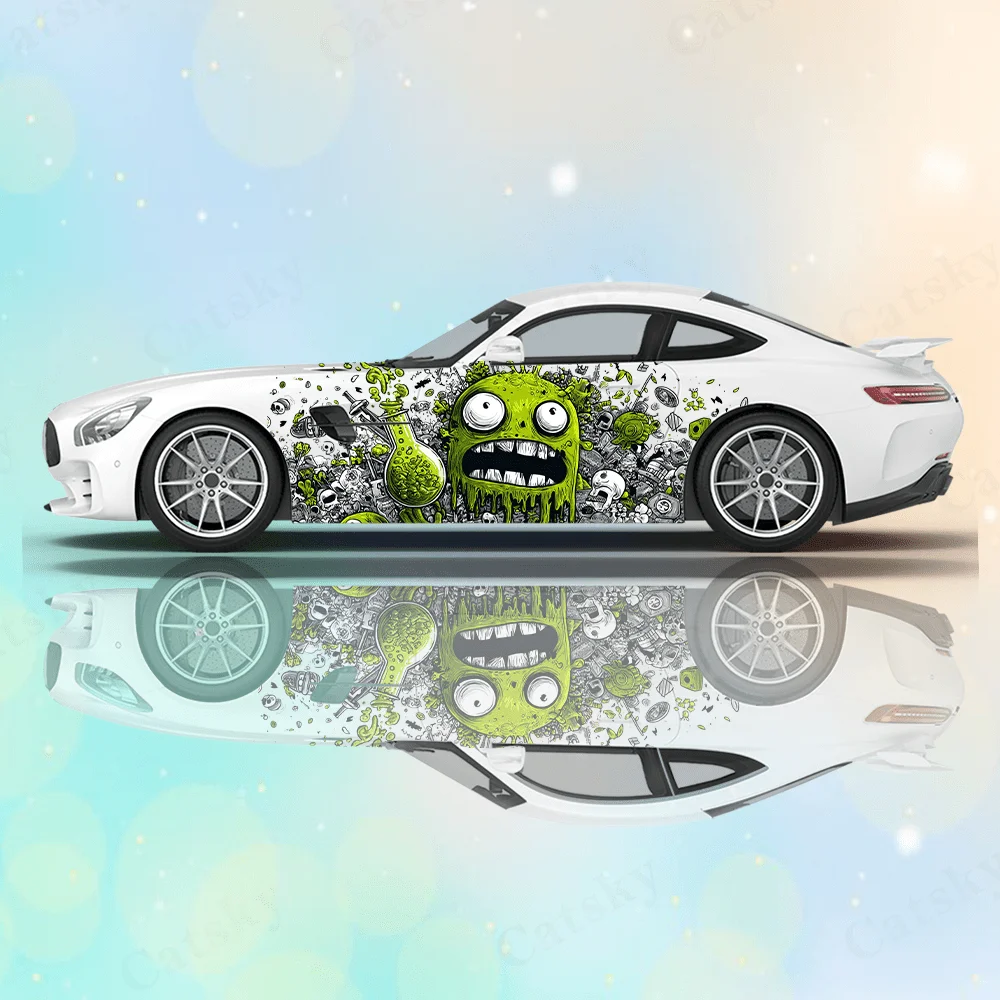 2 шт. мультяшных виниловых наклеек-монстров для полной оклейки кузова автомобиля, защита от царапин, водонепроницаемые
2 шт. мультяшных виниловых наклеек-монстров для полной оклейки кузова автомобиля, защита от царапин, водонепроницаемые