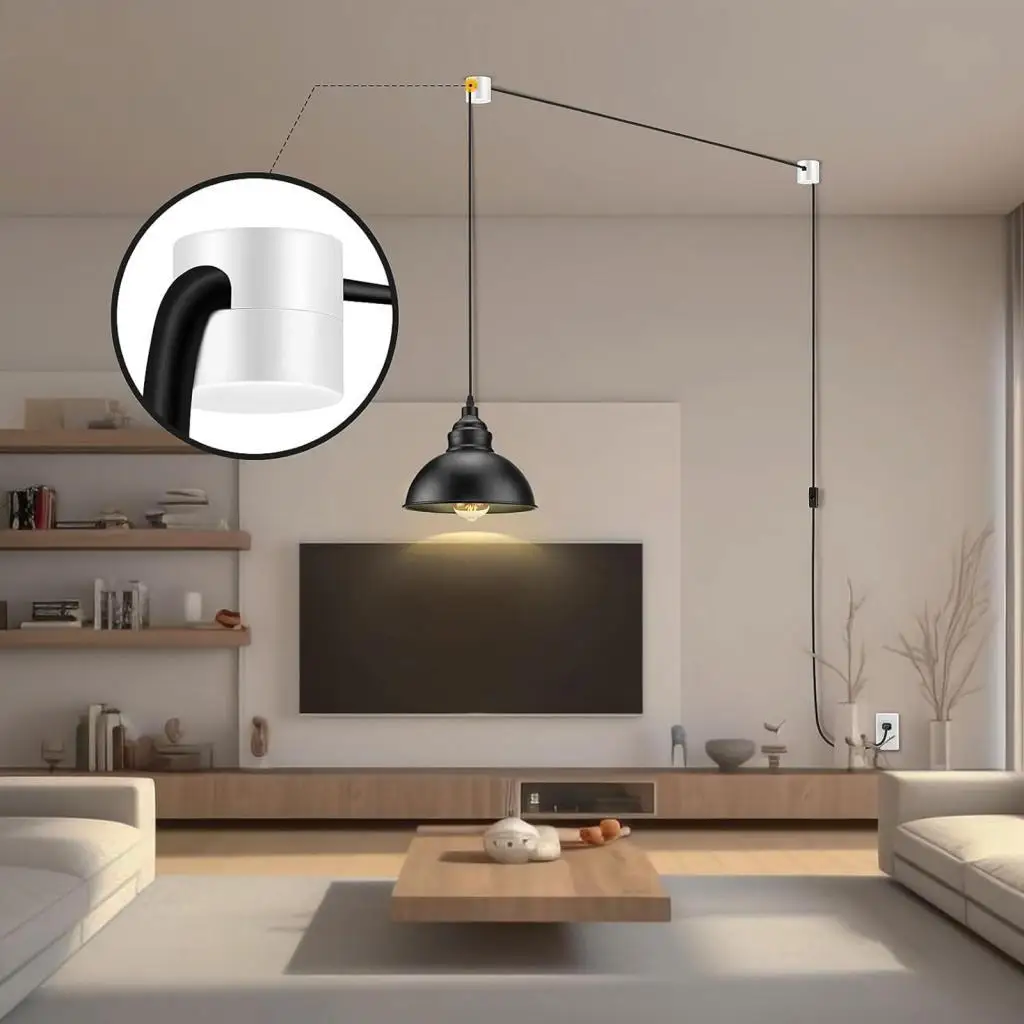Aluminum Swag Ceiling Hook Cable Holder Reusable Cable Hooks for Plug Pendant Light Cable Management
Aluminum Swag Ceiling Hook Cable Holder Reusable Cable Hooks for Plug Pendant Light Cable Management