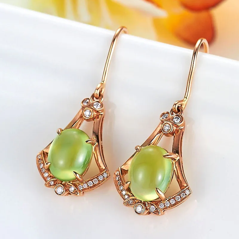 Green Natural Jade Earrings Real Jewelry Charm Amulet Luxury Fashion Accessories Stone Carved Gemstone Rose Gold Plated
Green Natural Jade Earrings Real Jewelry Charm Amulet Luxury Fashion Accessories Stone Carved Gemstone Rose Gold Plated