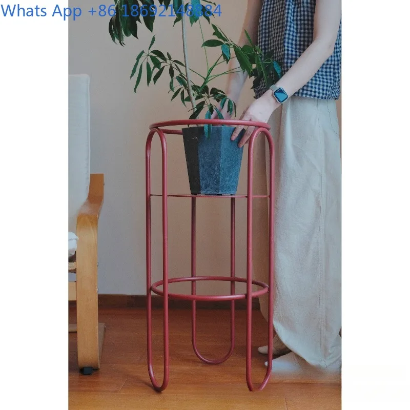 Vintage Red Flower Stand Indoor Minimalist Movable Design Balcony Flower Pot Living Room Modern Iron Art
Vintage Red Flower Stand Indoor Minimalist Movable Design Balcony Flower Pot Living Room Modern Iron Art