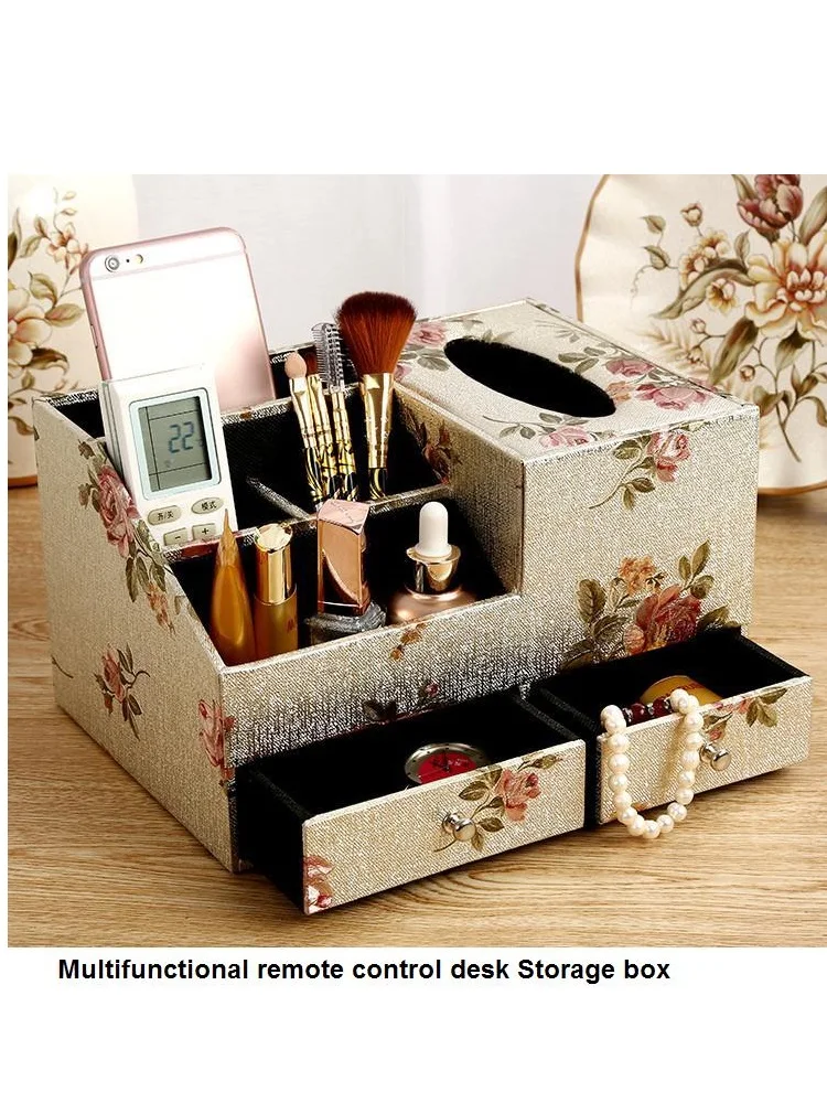 Creative leather tissue box Multifunctional remote control Storage box Desktop finishing storage box
Creative leather tissue box Multifunctional remote control Storage box Desktop finishing storage box