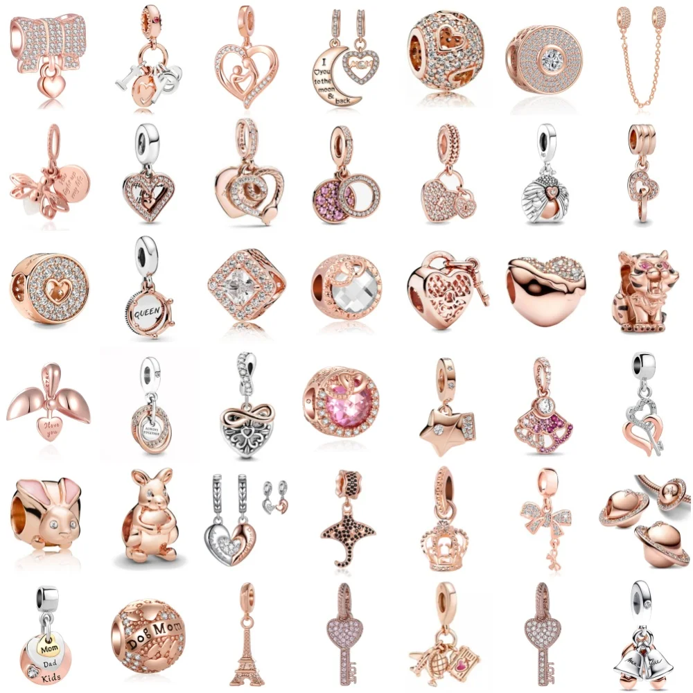 925 Silver Rose gold Love heart Beads Shining zircon Pendant Fit Original Bracelet Women Charm DIY Jewelry Make Accessories Gift
925 Silver Rose gold Love heart Beads Shining zircon Pendant Fit Original Bracelet Women Charm DIY Jewelry Make Accessories Gift