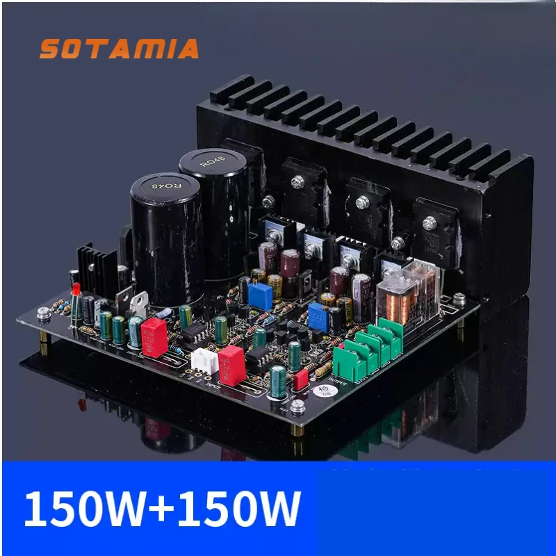 SOTAMIA Fever Grade Power Amplifier Board Dual-channel 150W*2 HIFI Audio Amplifier
SOTAMIA Fever Grade Power Amplifier Board Dual-channel 150W*2 HIFI Audio Amplifier