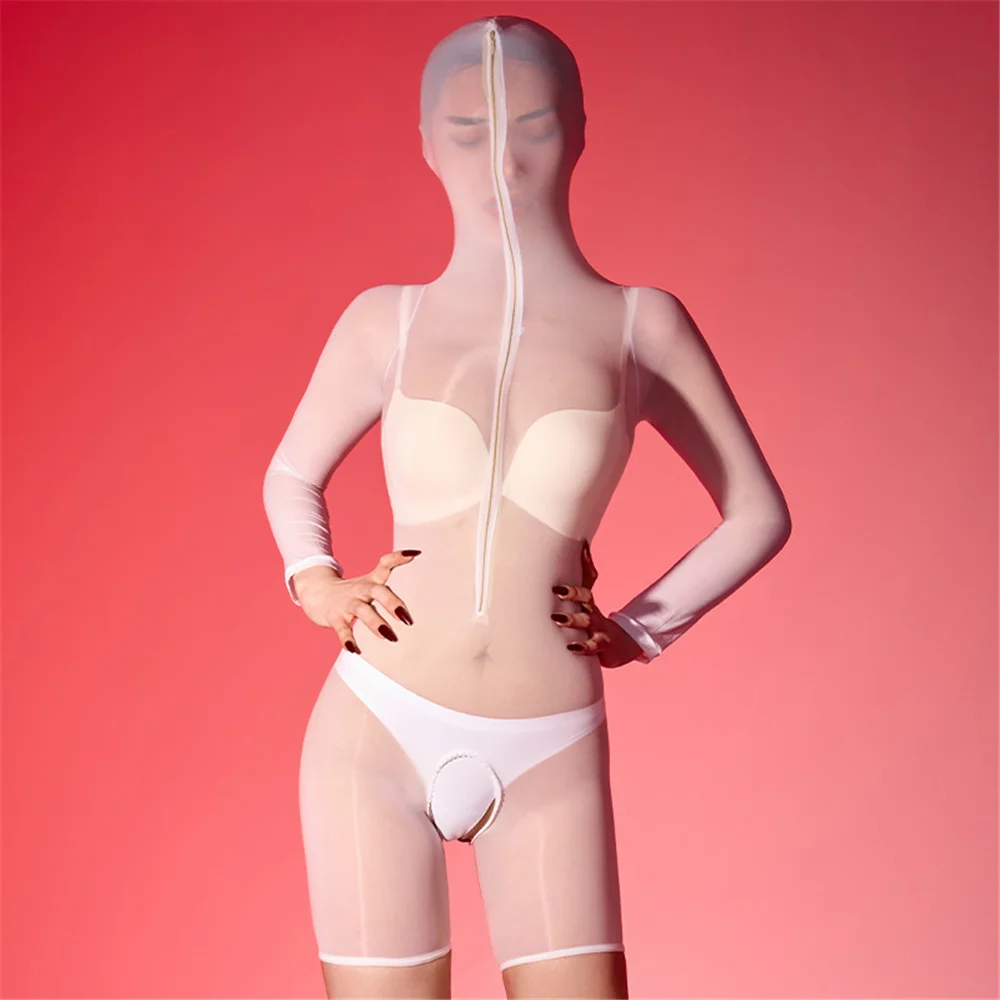 Sexy Women Cosplay Maid Tights Hoodie Oil Glossy Elastic Bodysuit Sheer See Through One-Piece Thong Jumpsuits Leotard
Sexy Women Cosplay Maid Tights Hoodie Oil Glossy Elastic Bodysuit Sheer See Through One-Piece Thong Jumpsuits Leotard