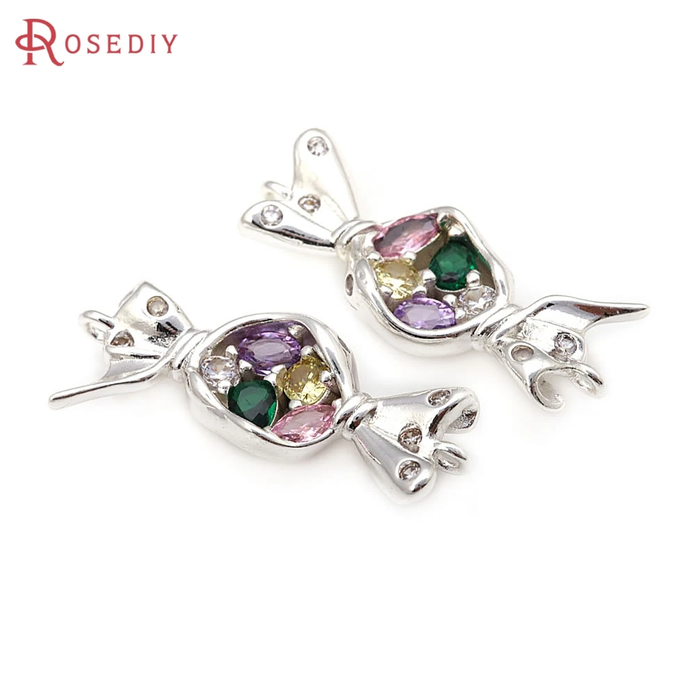 6PCS Brass Zircon 2 Holes Candy Connect Charms Pendants Necklace Jewelry Diy Accessories
6PCS Brass Zircon 2 Holes Candy Connect Charms Pendants Necklace Jewelry Diy Accessories