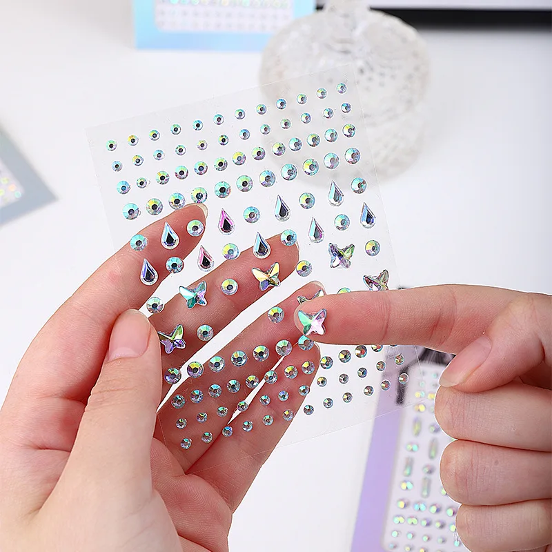 Hot Selling Face Diamond Stickers Self Adhesive Waterproof Teardrop Star Moon Butterfly Rhinestones for Children Stage Makeup
Hot Selling Face Diamond Stickers Self Adhesive Waterproof Teardrop Star Moon Butterfly Rhinestones for Children Stage Makeup