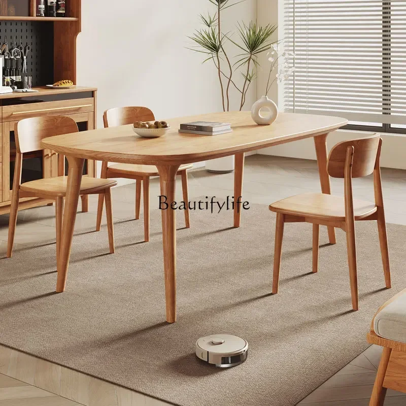 ld 38 New solid wood Nordic ash wood dining table modern simple household small apartment log 
ld 38 New solid wood Nordic ash wood dining table modern simple household small apartment log