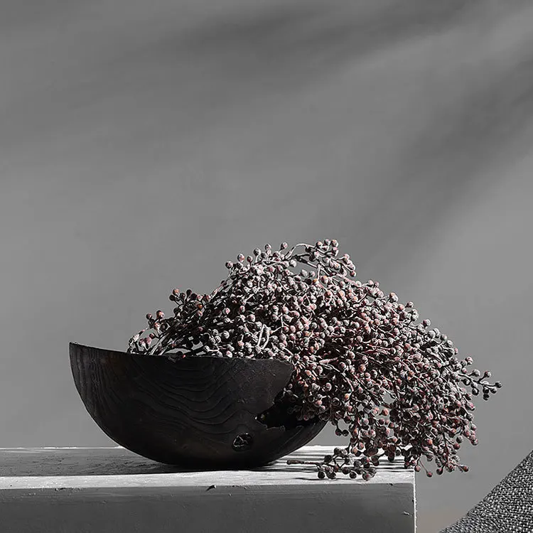Wabi-sabi style black carbonized mutilated fruit plate model house B&B living room coffee table table table design decorative or
Wabi-sabi style black carbonized mutilated fruit plate model house B&B living room coffee table table table design decorative or