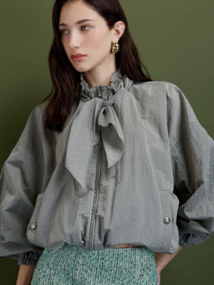 Slimming Summer New Sle Korean Simple Faion Casual Loose Zipper Stand Collar Thin Outerwear Women's Cotton Long Sve ...
Slimming Summer New Sle Korean Simple Faion Casual Loose Zipper Stand Collar Thin Outerwear Women's Cotton Long Sve ...
