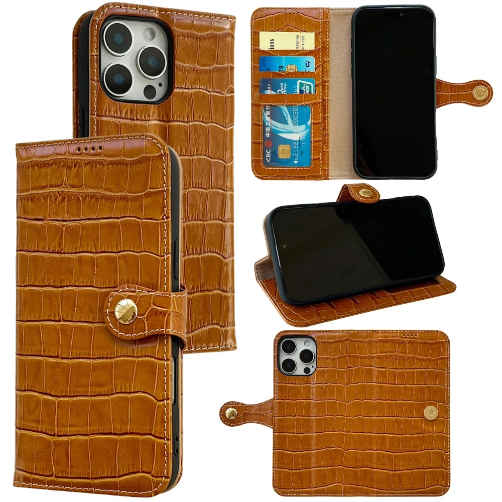 Crocodile Texture Genuine Cowhide Leather Phone Case for iPhone 16 Pro Max 15 Plus 14 13 Mini 12 11 Pro Card Holder Wallet Shell
Crocodile Texture Genuine Cowhide Leather Phone Case for iPhone 16 Pro Max 15 Plus 14 13 Mini 12 11 Pro Card Holder Wallet Shell