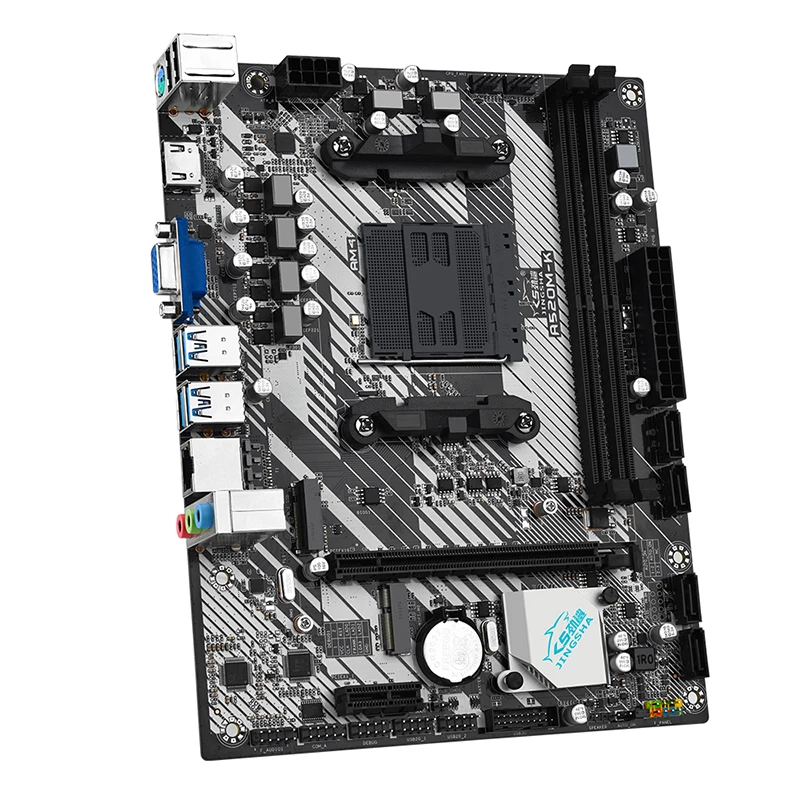 Игровая материнская плата A520M-K AMD AM4 A520 с поддержкой памяти DDR4 64 ГБ Nvme M.2 USB3.0 STAT3.0 Настольный процессор AM4 для настольных ПК
Игровая материнская плата A520M-K AMD AM4 A520 с поддержкой памяти DDR4 64 ГБ Nvme M.2 USB3.0 STAT3.0 Настольный процессор AM4 для настольных ПК